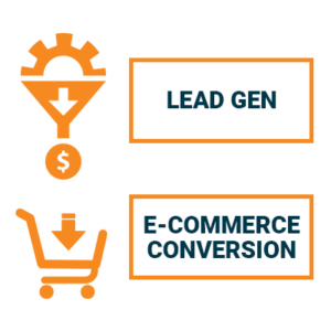 lead gen and e-commerce icons