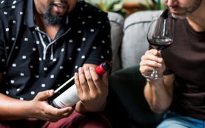 Men at winery