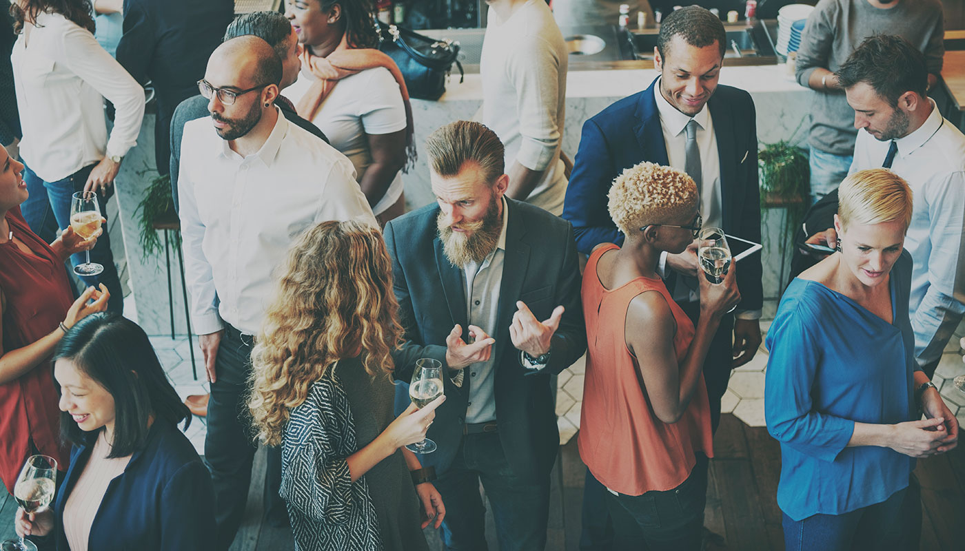 Group of people networking