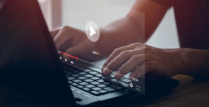 Video playing on a computer