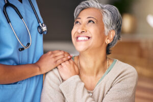 Doctor interacting with patient